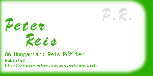 peter reis business card